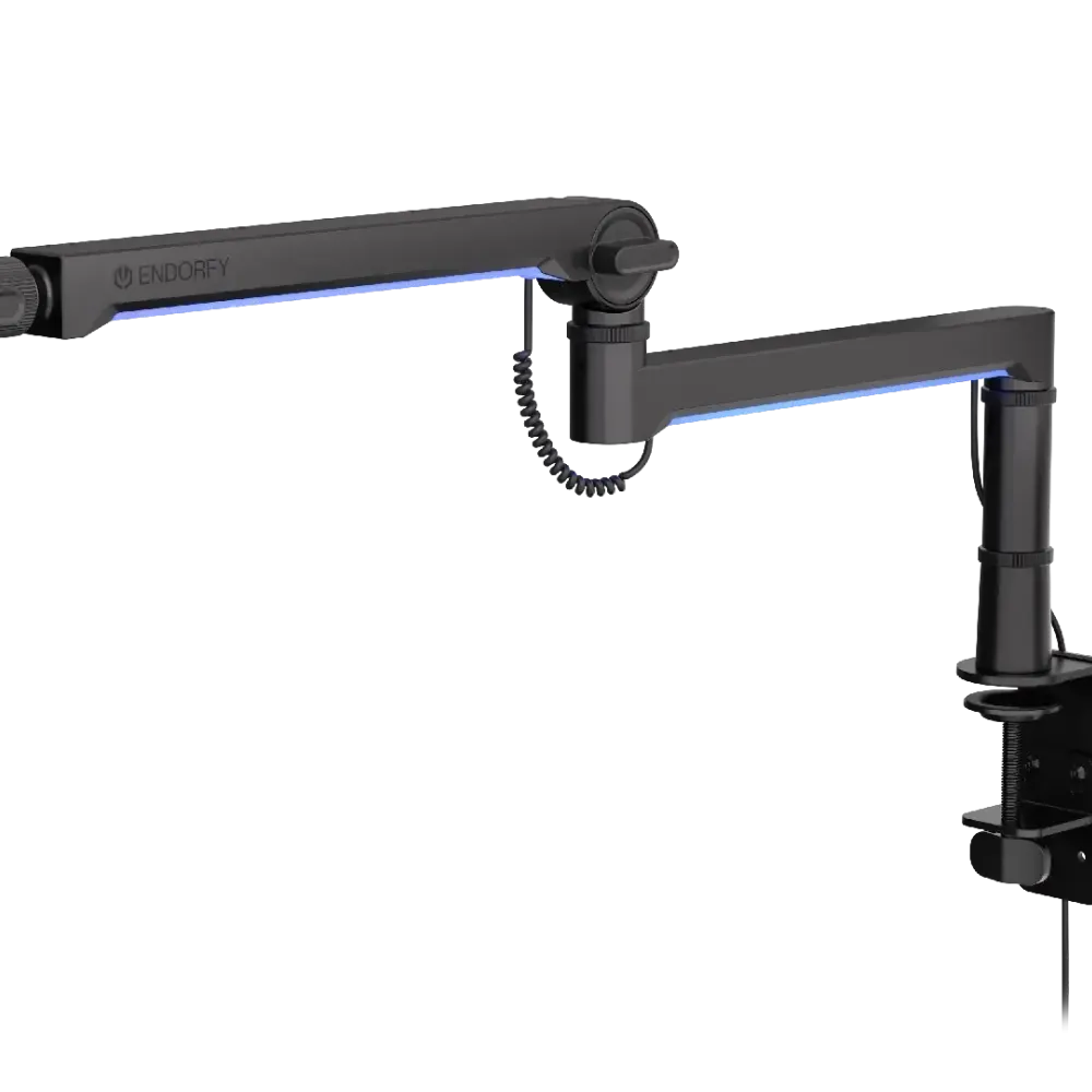 Стойка за микрофон ENDORFY Broadcast Low Profile RGB Boom Arm