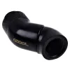 Ъглов адаптер Alphacool Eiszapfen, 2 x 45°, G1/4 външна към G1/4 вътрешна резба, Черен мат