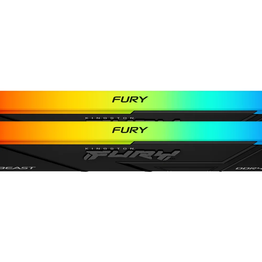 Памет Kingston FURY Beast Black RGB 32GB(2x16GB) DDR4 3600MHz CL18