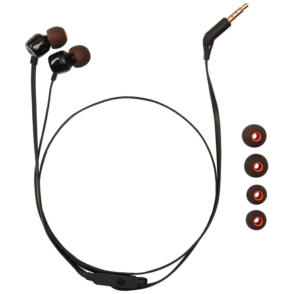 Слушалки JBL T110, In Ear, Черен Слушалки JBL T110, In Ear, Черен