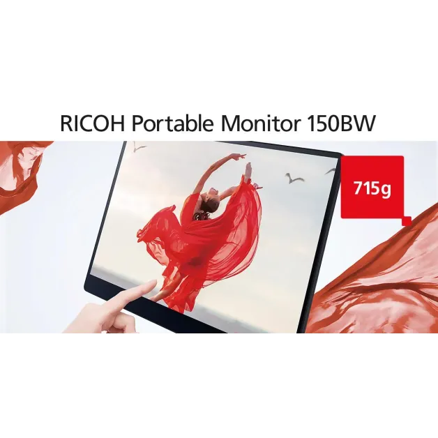 Преносим тъч монитор RICOH 150BW, OLED, 15.6 Преносим тъч монитор RICOH 150BW, OLED, 15.6