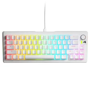 Геймърска механична клавиатура Glorious GMMK 3 65% White - Fox Linear Switches