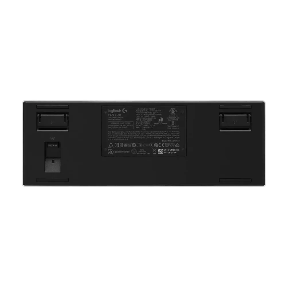Геймърска клавиатура Logitech Pro X 60 Tactile White