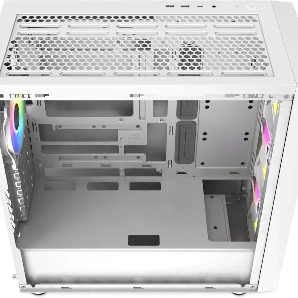 Кутия CoolerMaster MasterBox 600 - White ARGB