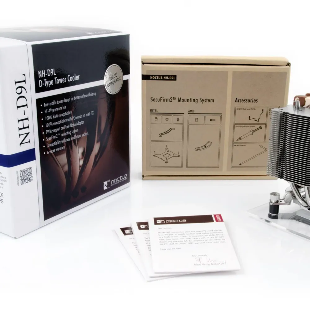 Охладител за процесор Noctua NH-D9L chromax.black - LGA1851/1700/1200/AM5