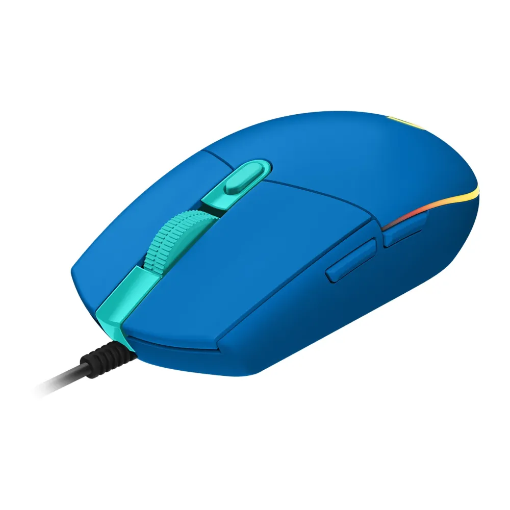 Геймърска мишка Logitech G102 LightSync, RGB, Оптична, Жична, USB, Син Геймърска мишка Logitech G102 LightSync, RGB, Оптична, Жична, USB, Син