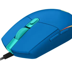 Геймърска мишка Logitech G102 LightSync, RGB, Оптична, Жична, USB, Син