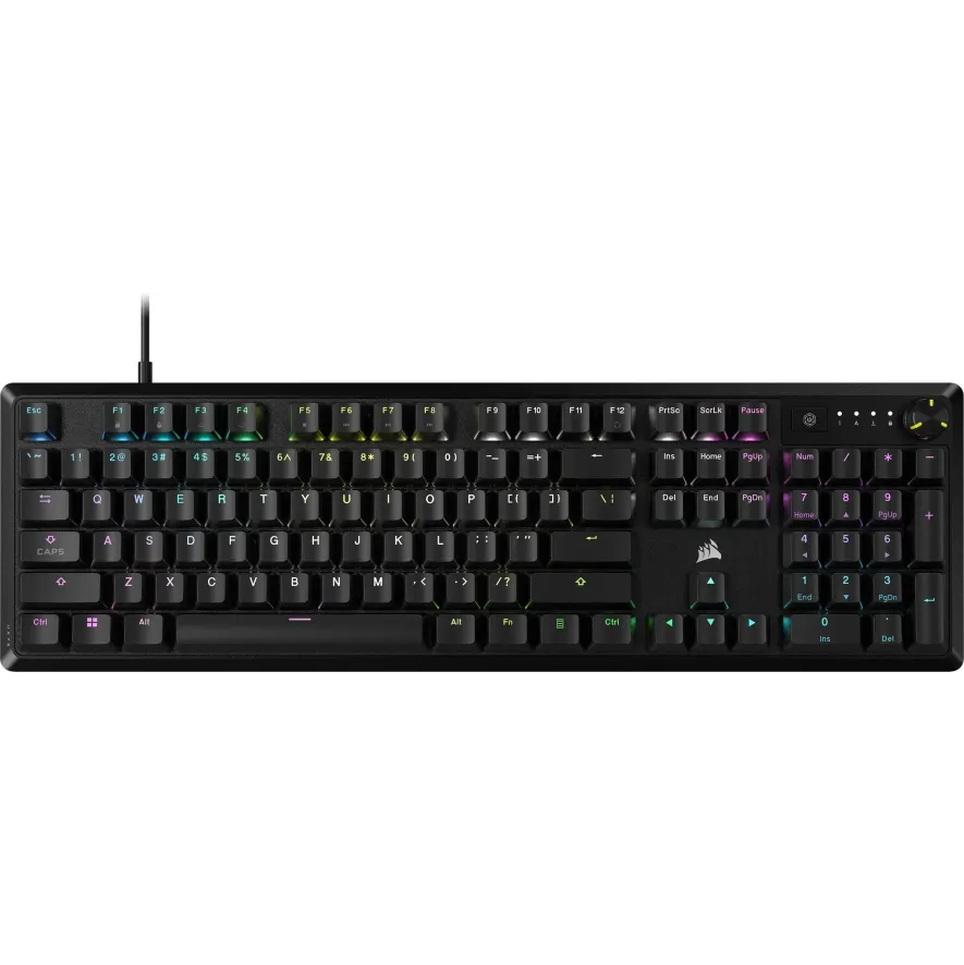 Геймърска механична клавиатура CORSAIR K70 Core RGB Corsair MLX Red Switch - Black