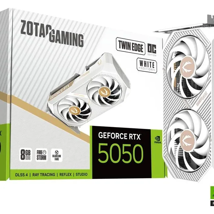 Видео карта ZOTAC GAMING RTX 5050 Twin Edge White Edition OC 8GB GDDR6