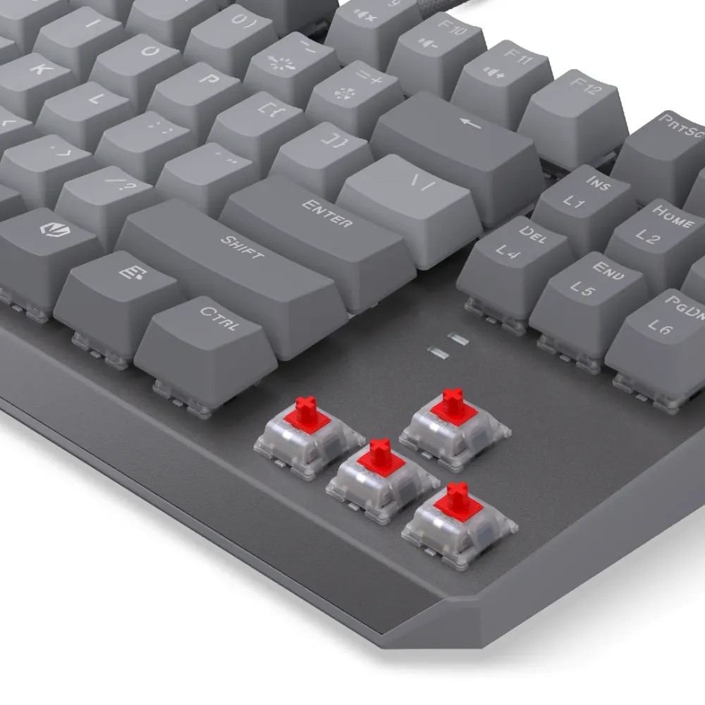 Endorfy механична клавиатура Thock V2 TKL, PBT, Endorfy Red switch, US Layout