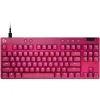 Геймърска механична клавиатура Logitech G Pro X RAPID TKL, Magnetic Analog Switch, Magenta