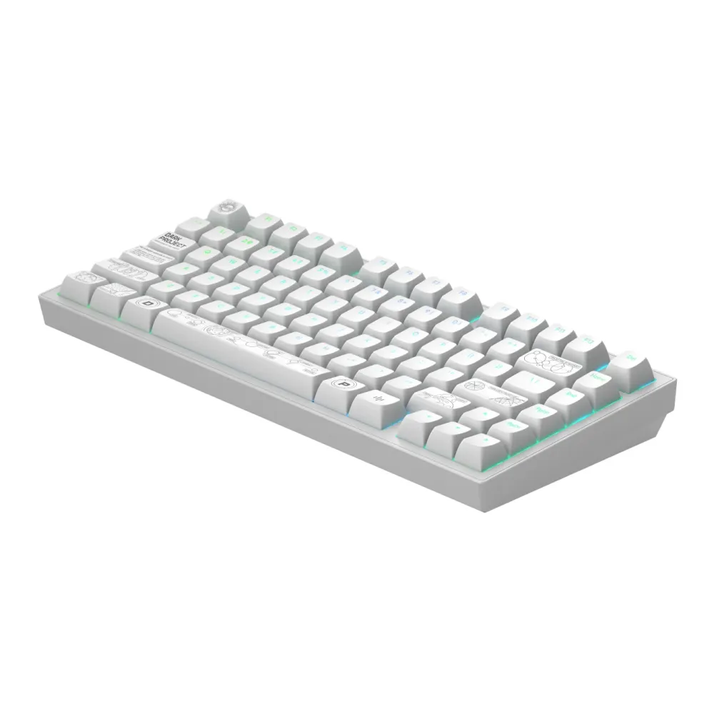Геймърскa безжична клавиатура Dark Project ALU81A Terra Nova White RGB Геймърскa безжична клавиатура Dark Project ALU81A Terra Nova White RGB