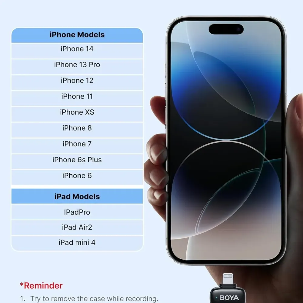 Безжична микрофонна система BOYA Mini 2-03 с Lightning