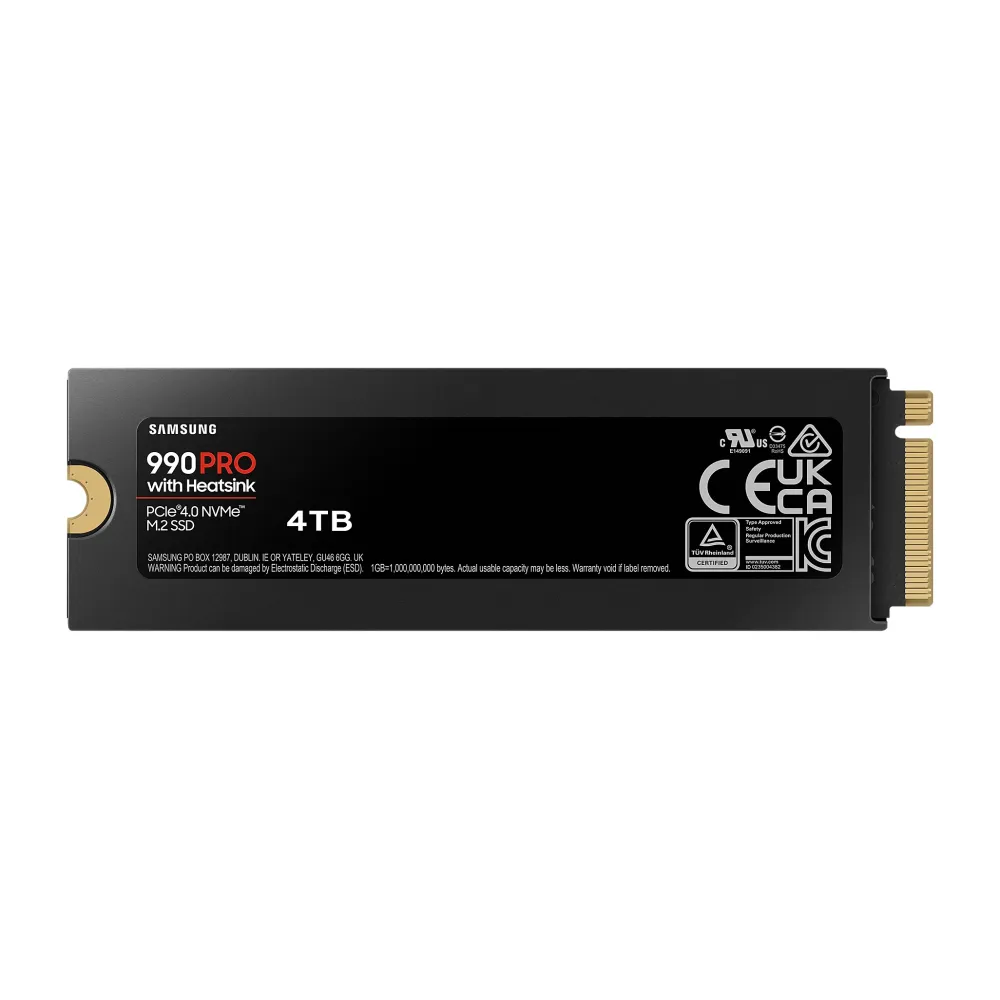 SSD SAMSUNG 990 PRO с Heatsink 4TB, MZ-V9P4T0CW