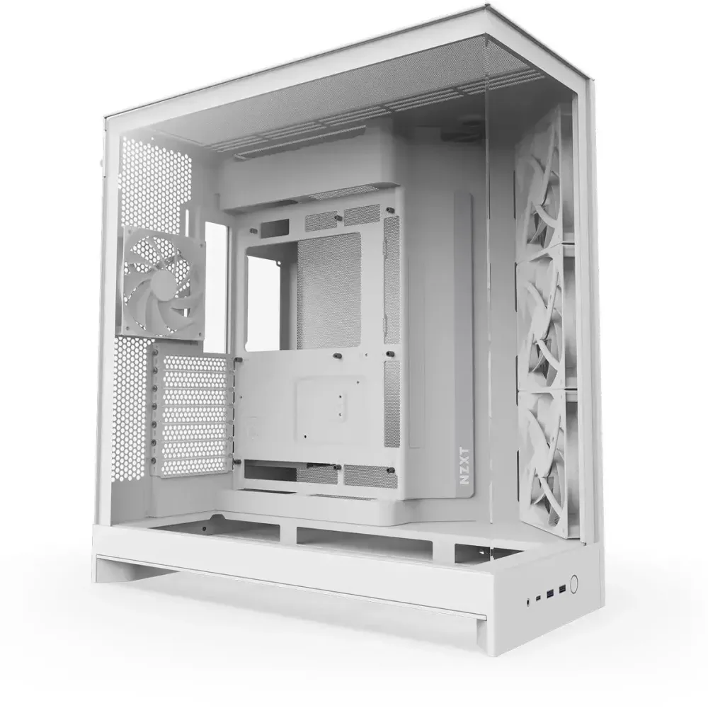 Кутия NZXT H9 Flow Dual-Chamber - White