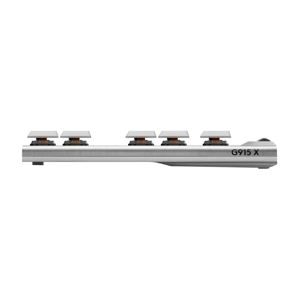 Безжична геймърска механична клавиатура Logitech G915X White Lightspeed TKL - GL Tactile Switch