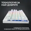 Геймърска механична клавиатура Logitech G Pro X TKL White - Tactile