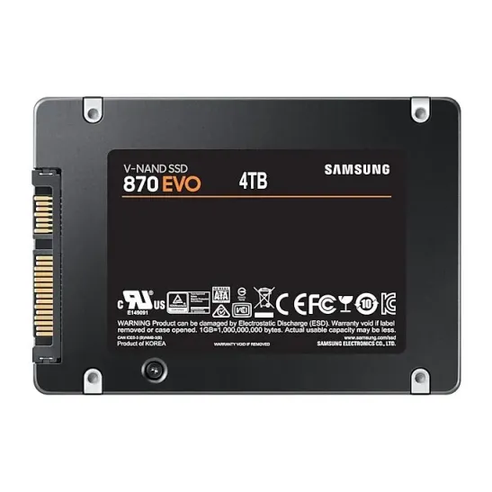 SSD SAMSUNG 870 EVO SATA 2.5”, 4TB, SATA 6 Gb/s, MZ-77E4T0B/EU