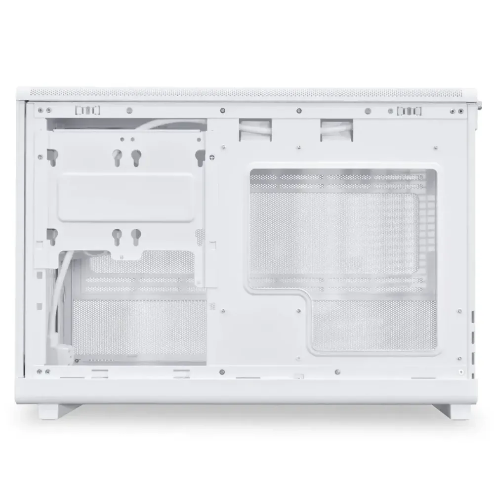Кутия Lian Li DAN A3-mATX Wood Edition White, Tempered Glass, Micro Tower