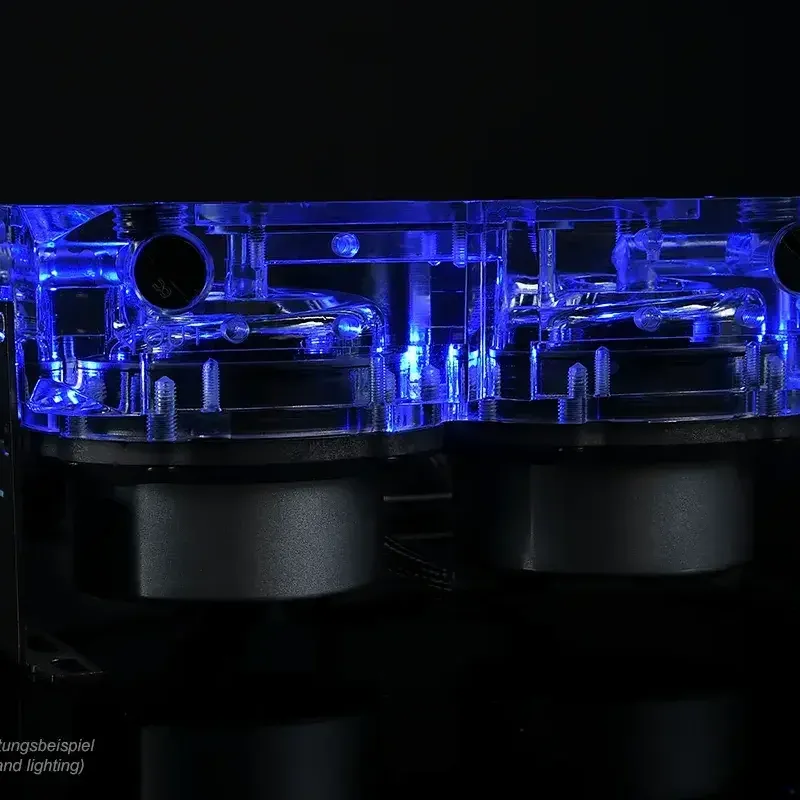 Адаптер приставка с вътрешна и външна резба Alphacool Eisdecke D5 Dual Acrylic Attachment 3x 1/4