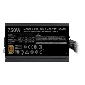 Захранващ блок Cooler Master MWE Bronze V3 750W ATX 3.1 Non-Modular