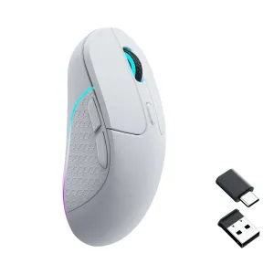 Геймърска Безжична мишка Keychron M3, Matte White
