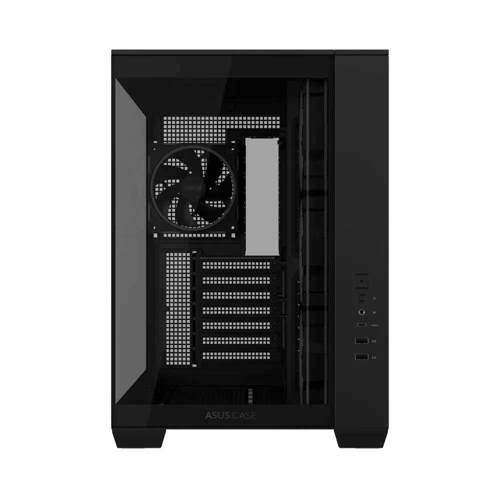 Кутия ASUS A32 PLUS Tempered Glass + 4 ARGB Вентилатора - Black