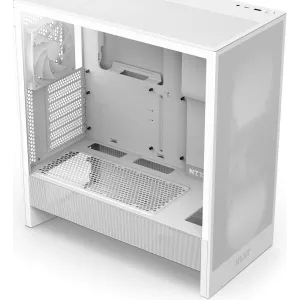 Кутия NZXT H5 Flow 2024 White, Mid-Tower Кутия NZXT H5 Flow 2024 White, Mid-Tower