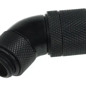 Компресионен фитинг Alphacool, 13/10 - G1/4, 45°, Въртящ се, Черен мат