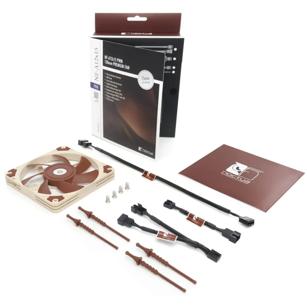 Вентилатор Noctua NF-A12x15 PWM, 120 mm