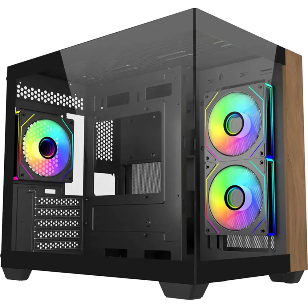 Кутия CoolerMaster Elite 481 Wood - Черна Кутия CoolerMaster Elite 481 Wood - Черна