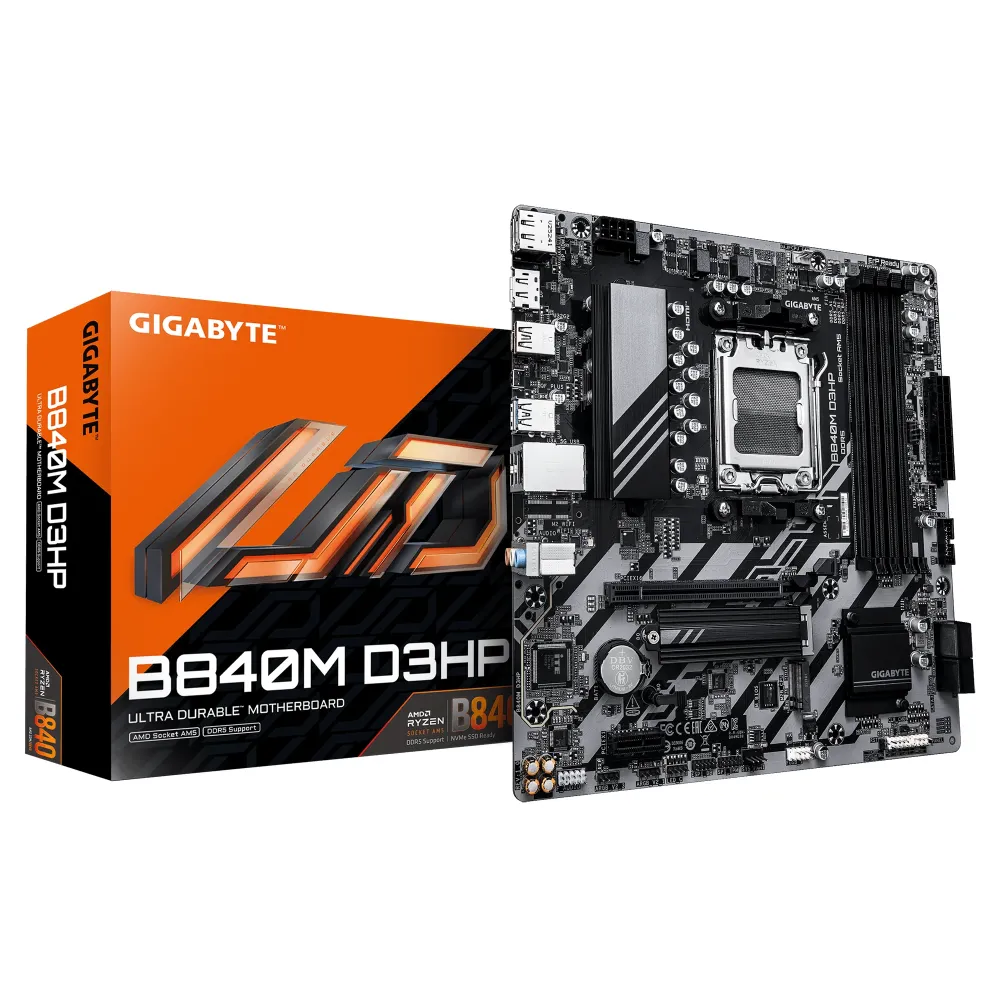 Дънна платка GIGABYTE B840M D3HP socket AM5