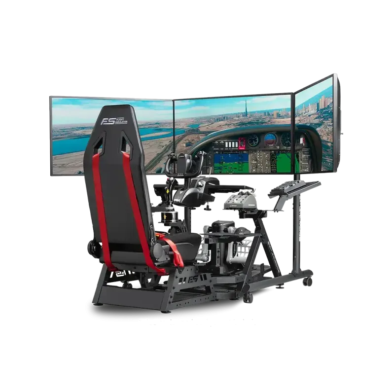 Мобилна стойка за три монитора Next Level Racing Round Tube