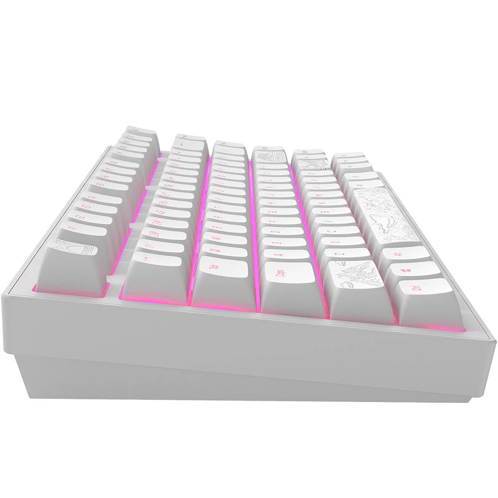 Геймърскa механична клавиатура Dark Project ALU81A Terra Nostra White RGB Геймърскa механична клавиатура Dark Project ALU81A Terra Nostra White RGB