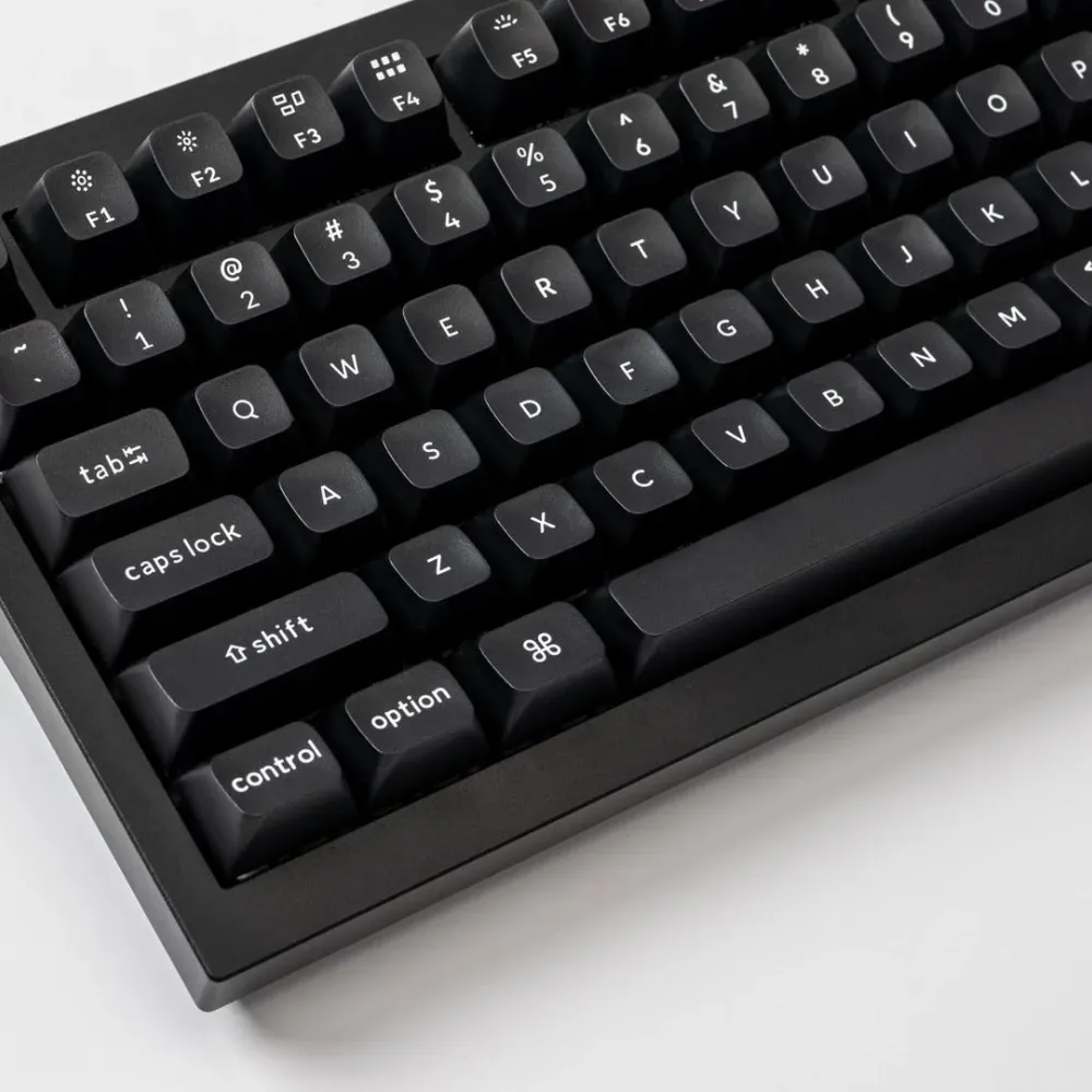 Капачки за механична клавиатура Keychron Double Shot KSA PBT Keycap Full Keycap Set 137 Keycaps - Black