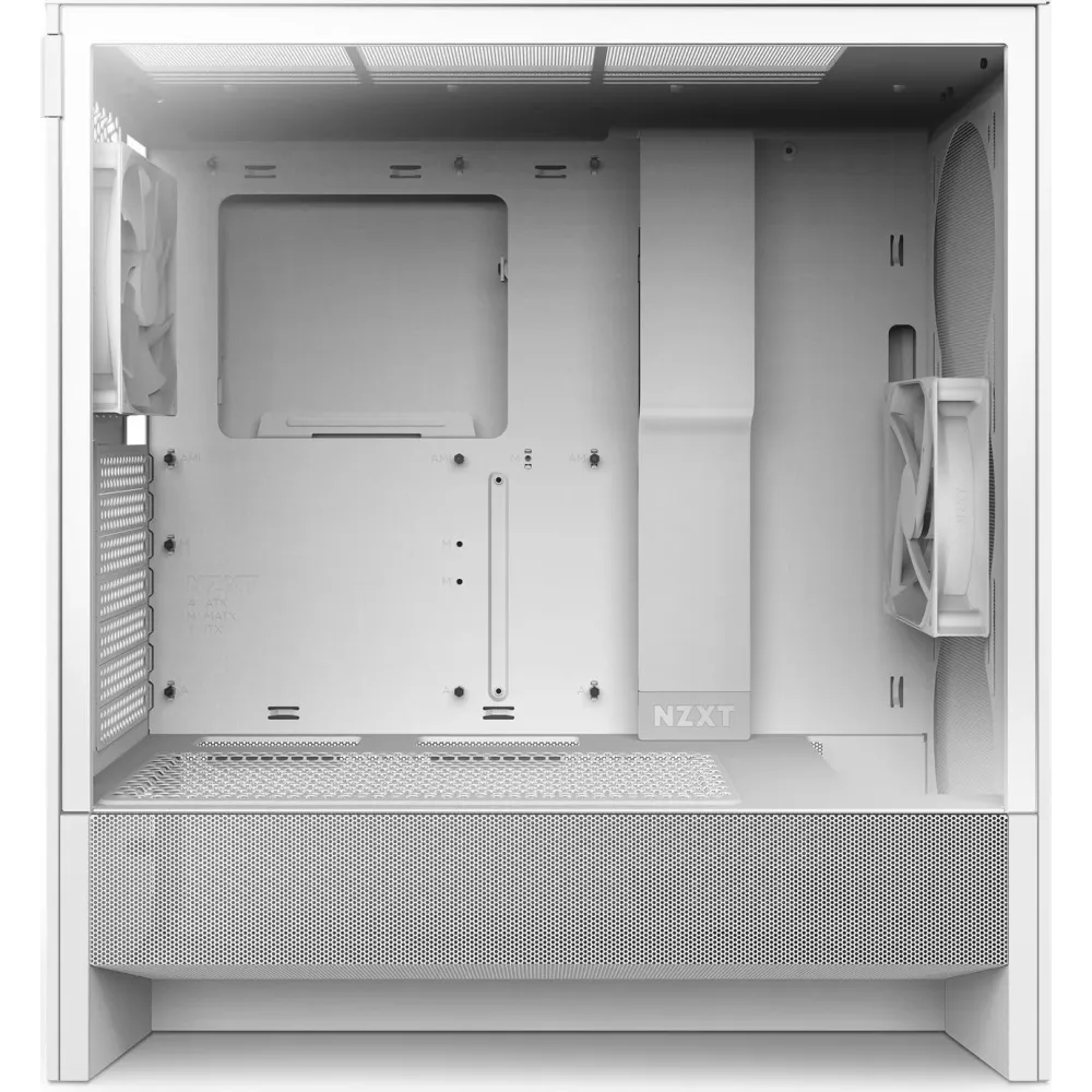 Кутия NZXT H5 Flow 2024 White, Mid-Tower Кутия NZXT H5 Flow 2024 White, Mid-Tower