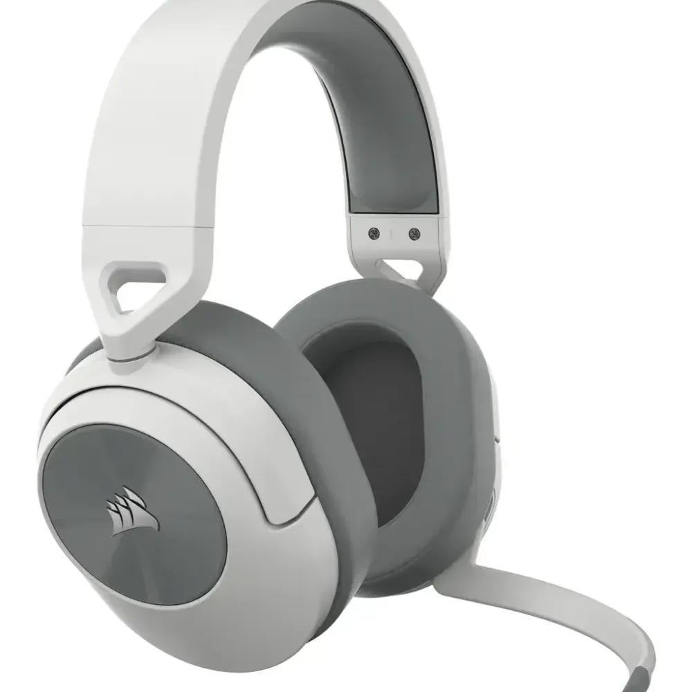 Геймърски слушалки с микрофон Corsair HS55 White безжични и блутут PC/PS5/PS4