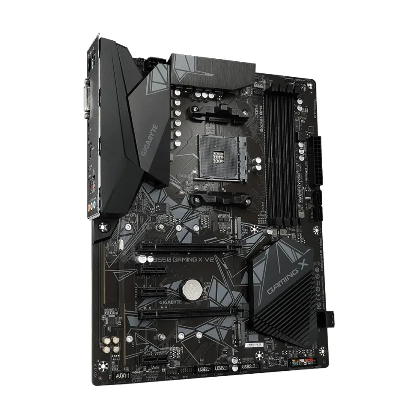 Дънна платка GIGABYTE B550 GAMING X V2 Socket AM4, 4 x DDR4, RGB Fusion, V2 (rev. 1.0) Дънна платка GIGABYTE B550 GAMING X V2 Socket AM4, 4 x DDR4, RGB Fusion, V2 (rev. 1.0)