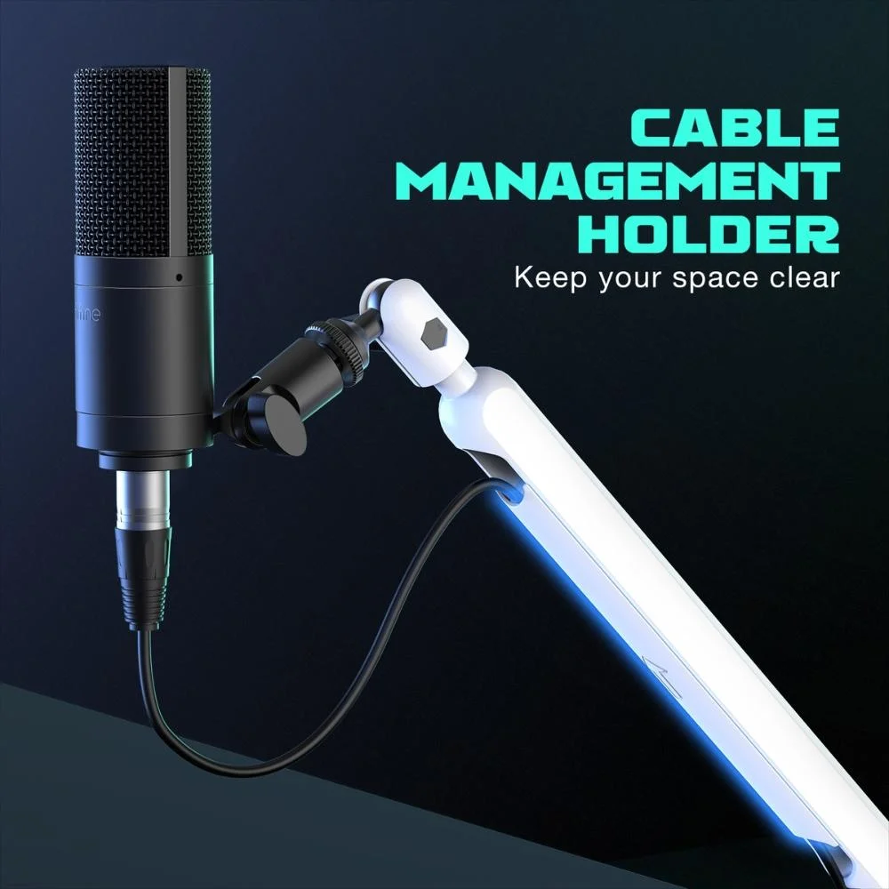 Стойка за микрофон FIFINE BM88 White High End Boom Arm Stand Стойка за микрофон FIFINE BM88 White High End Boom Arm Stand