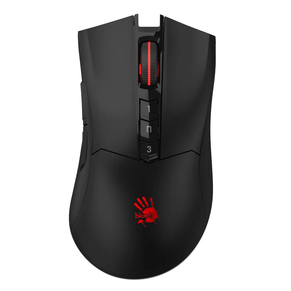 A4tech Bloody R90 Plus Stone black Геймърска безжична оптична мишка