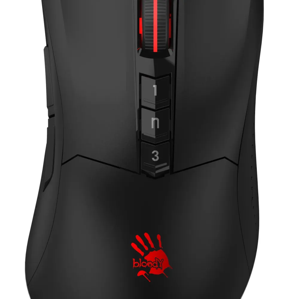A4tech Bloody R90 Plus Stone black Геймърска безжична оптична мишка