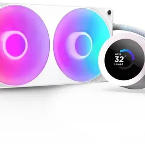 Охладител за процесор NZXT Kraken Plus 240 RGB LCD Display - White