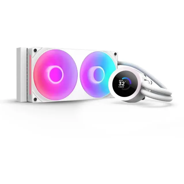 Охладител за процесор NZXT Kraken Plus 240 RGB LCD Display - White
