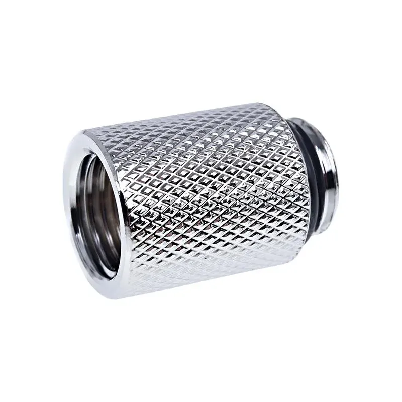Удължител Alphacool Eiszapfen, 20 mm, G1/4 външна към G1/4 вътрешна резба, Сребрист