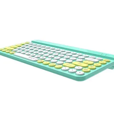 Безжична клавиатура A4tech Fstyler FBK30, Bluetooth, 2.4G, Стойка за телефон, Кирилизирана, Авокадо