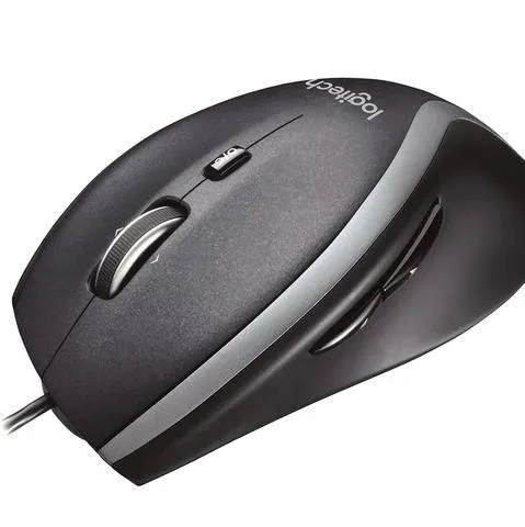 Жична оптична мишка LOGITECH M500, Бърз скрол, USB, Черен