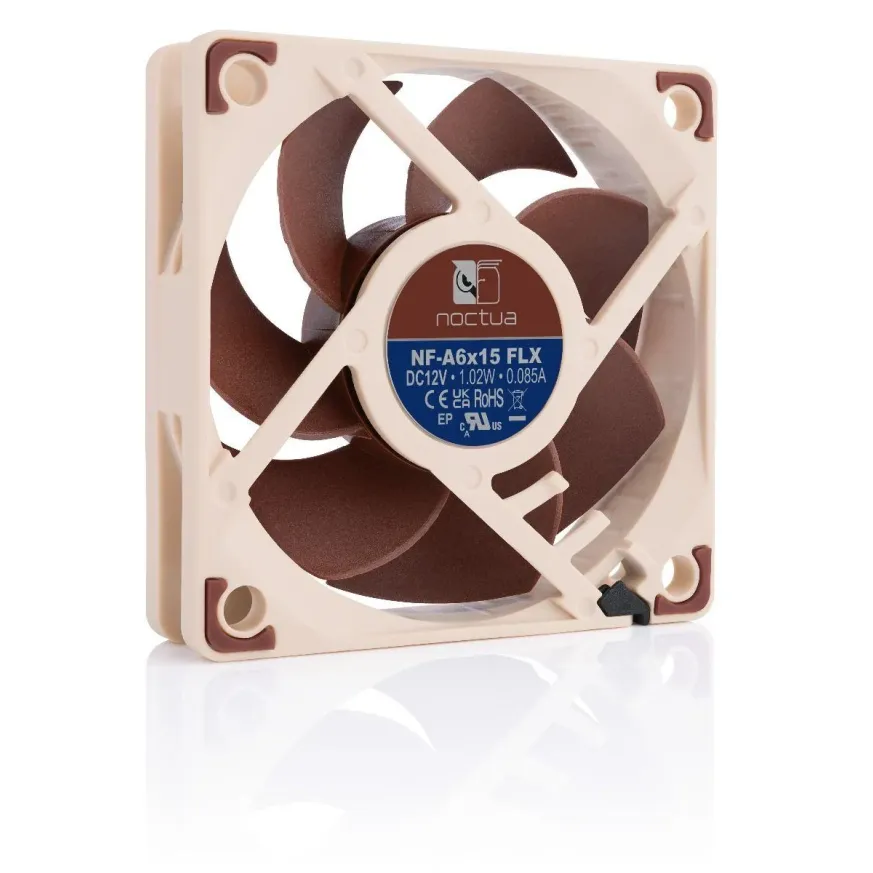 Вентилатор Noctua NF-A6x15 FLX, 60 x 60 x 15 mm Вентилатор Noctua NF-A6x15 FLX, 60 x 60 x 15 mm