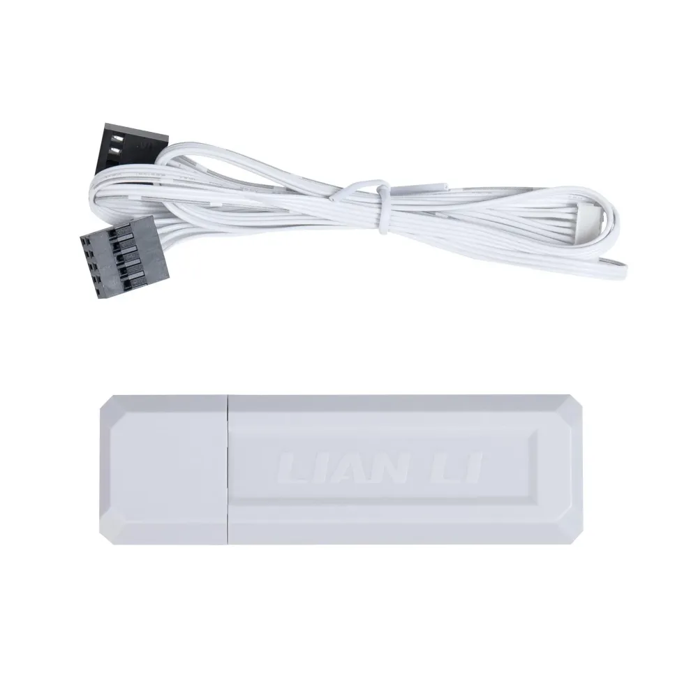 Вентилатори 3бр Lian Li UNI FAN SL Wireless ARGB PWM Reverse Blade - 120 mm Бели + Контролер