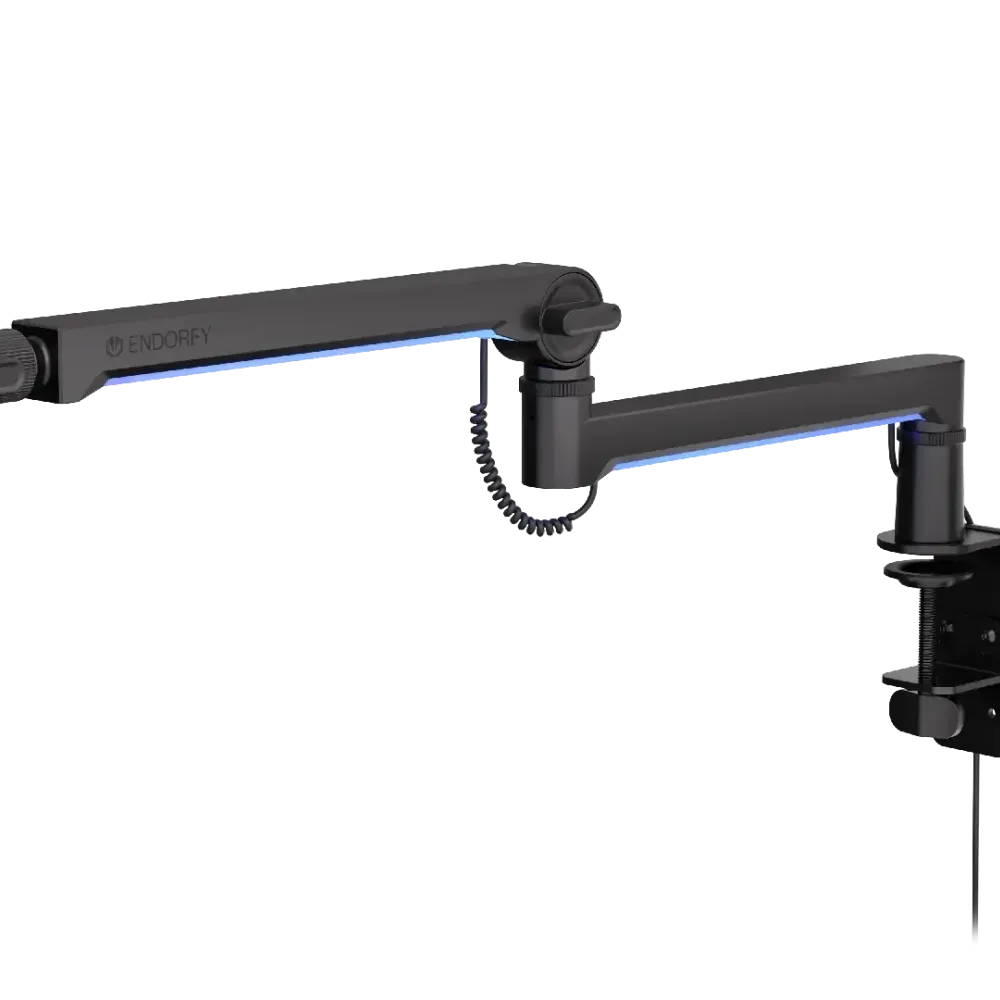 Стойка за микрофон ENDORFY Broadcast Low Profile RGB Boom Arm
