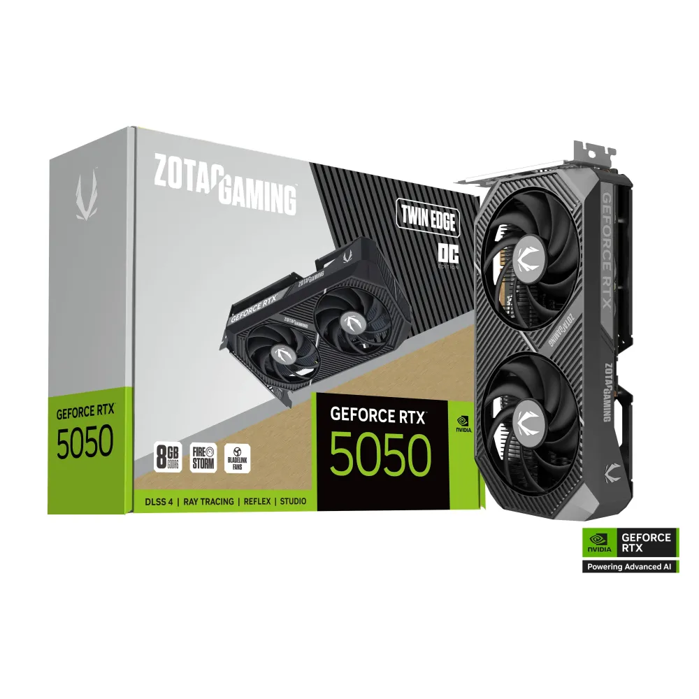 Видео карта ZOTAC GAMING RTX 5050 Twin Edge 8GB OC GDDR6 Видео карта ZOTAC GAMING RTX 5050 Twin Edge 8GB OC GDDR6
